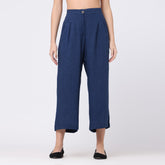 Barrel Leg Pants - Indigo